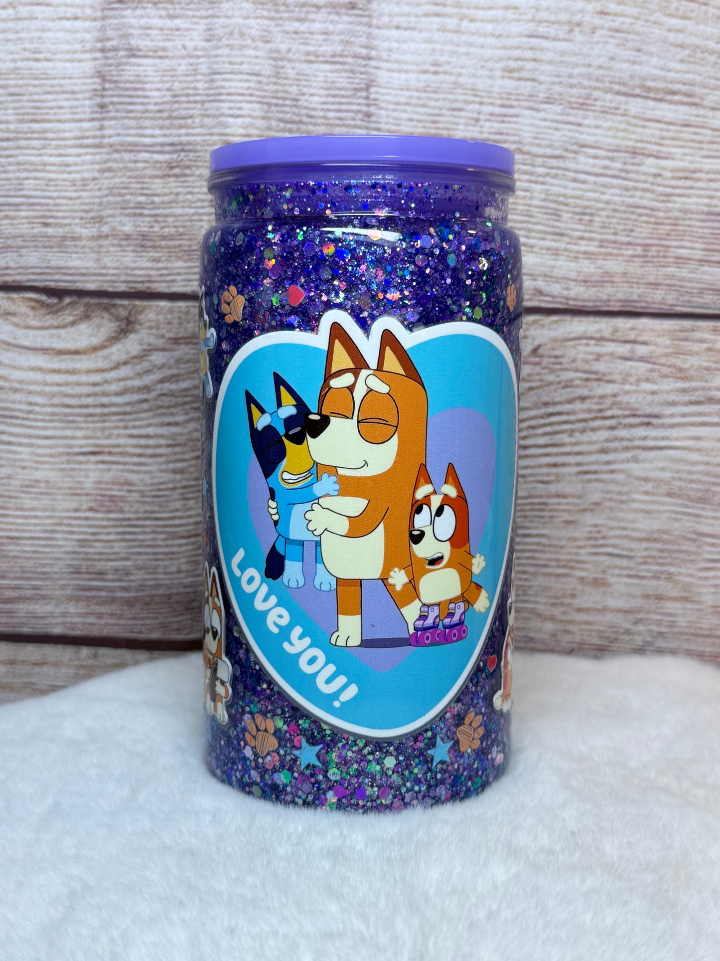 Bluey Snow Globe Tumbler