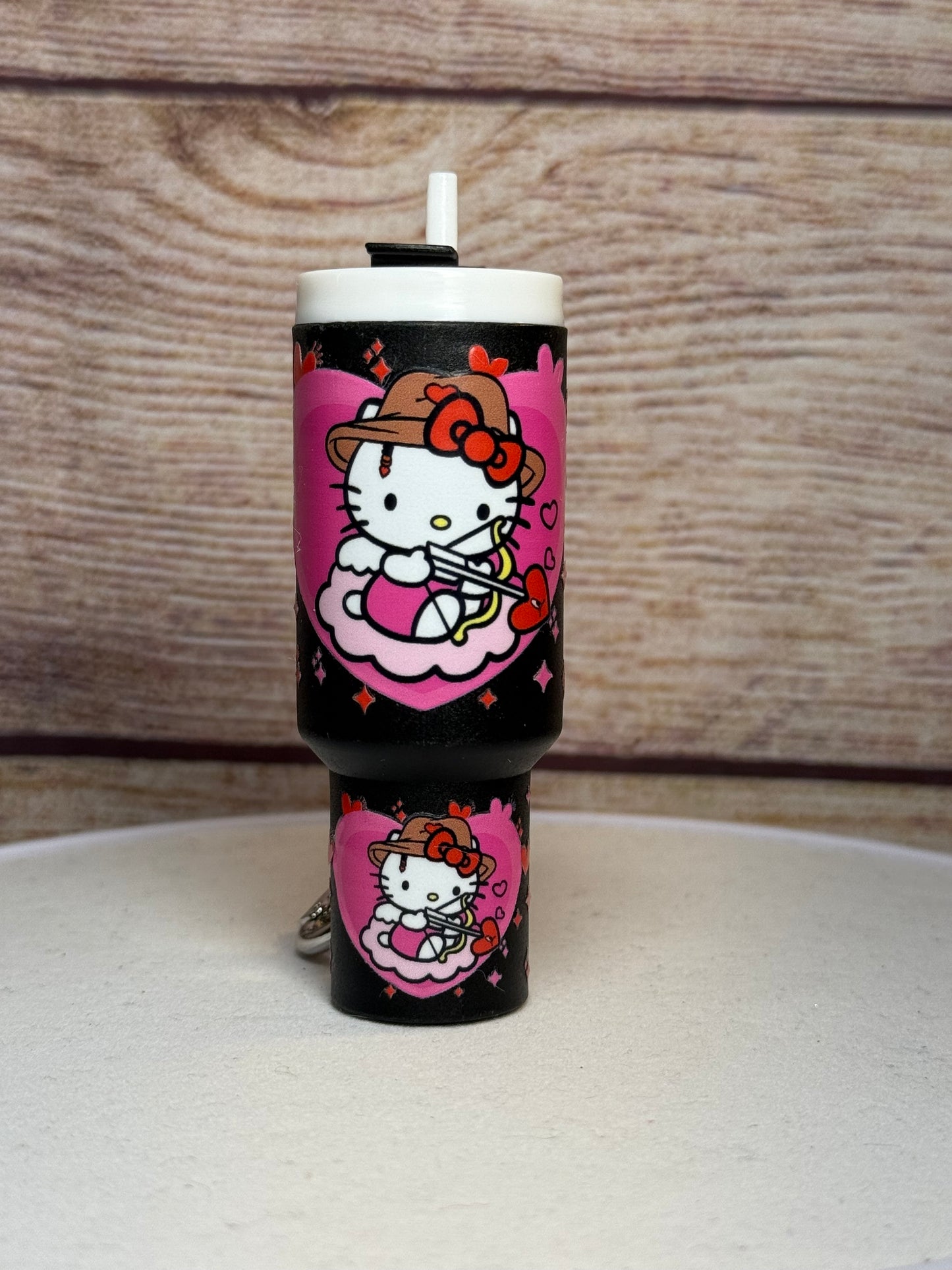 Hello Kitty Heart Mini Tumbler Keychain