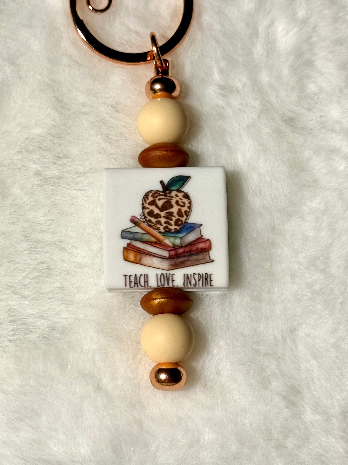 Beaded Teacher Keychains