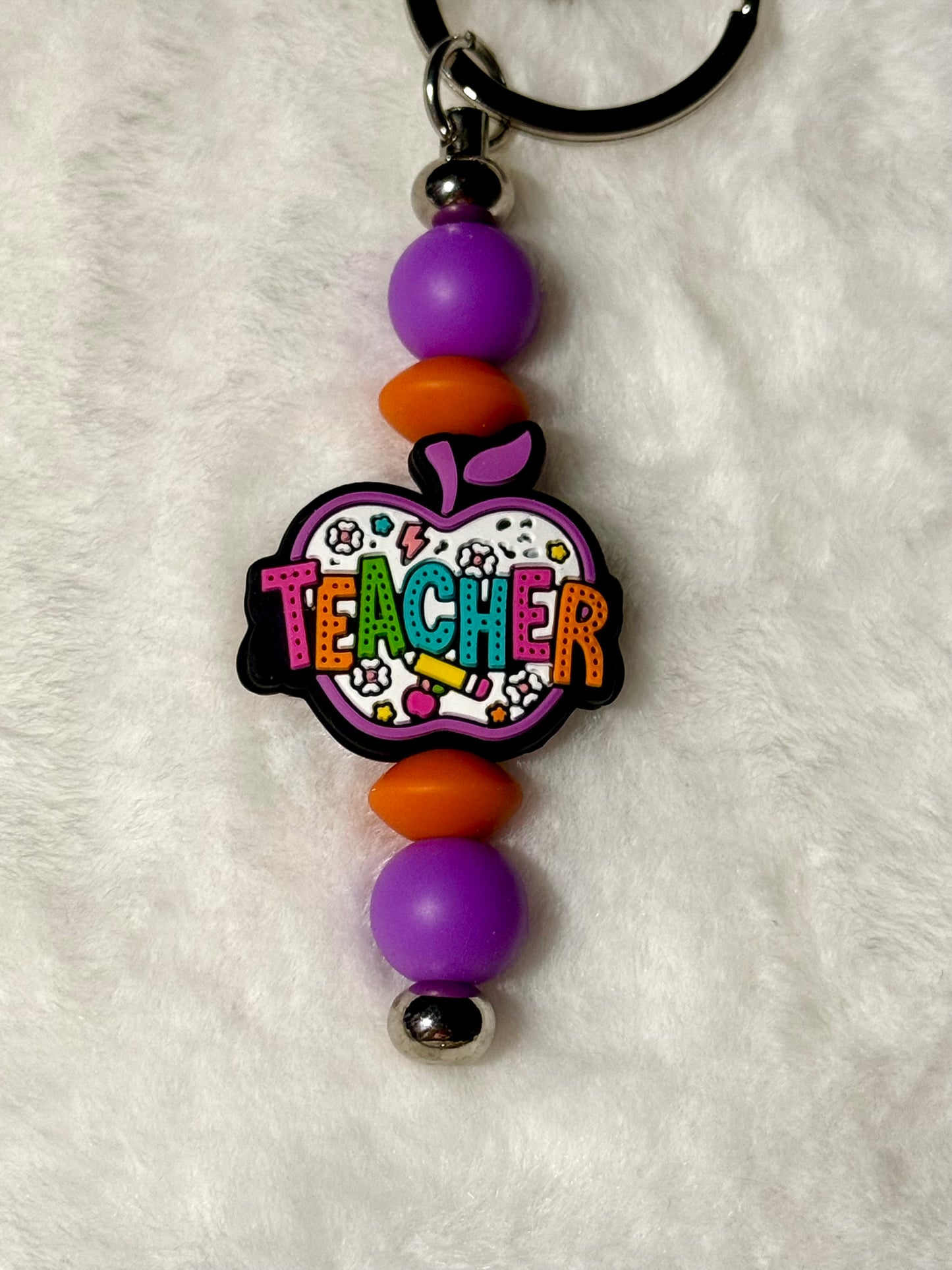 Beaded Teacher Keychains