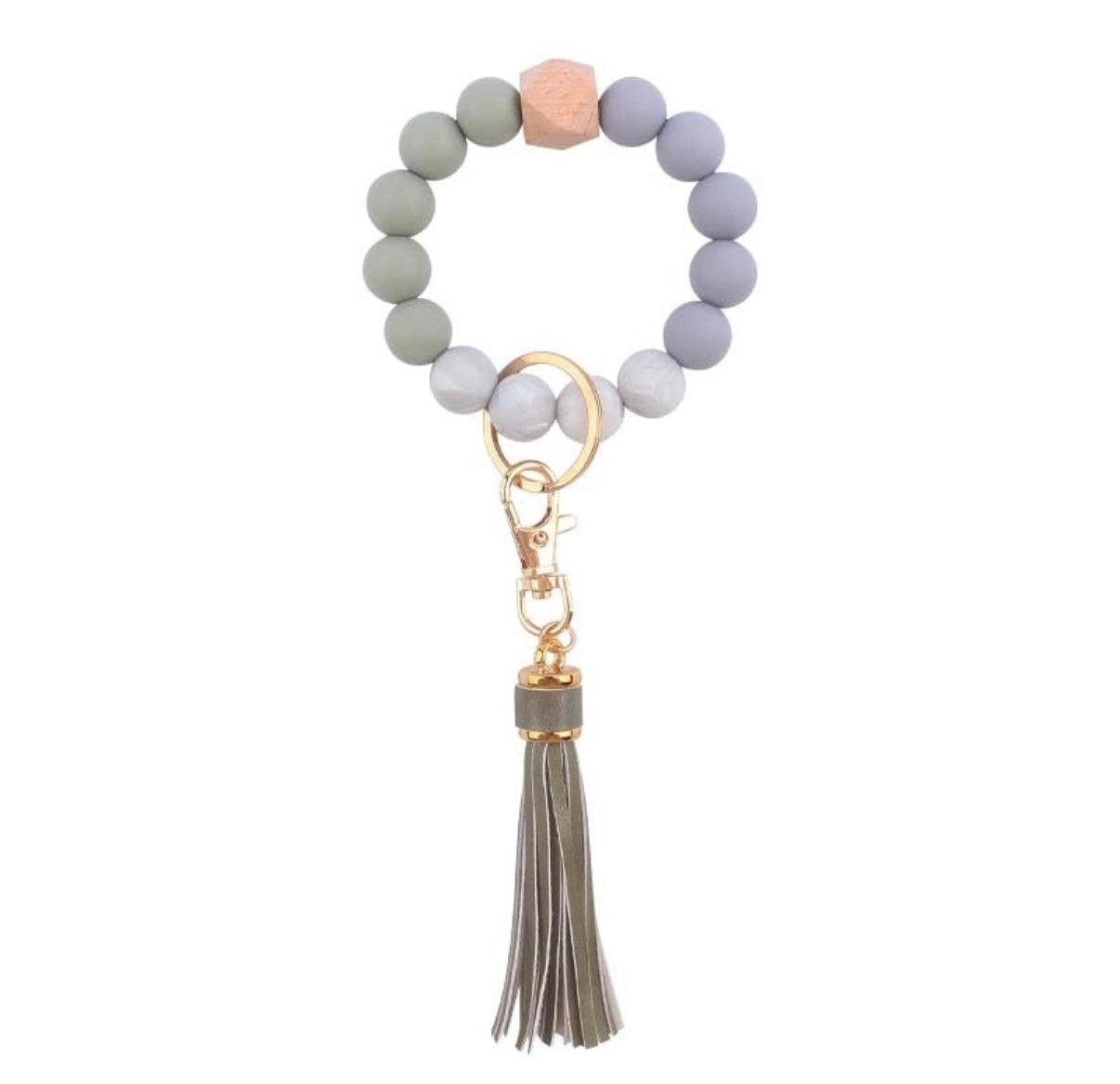 Beaded Wristlet Keychain