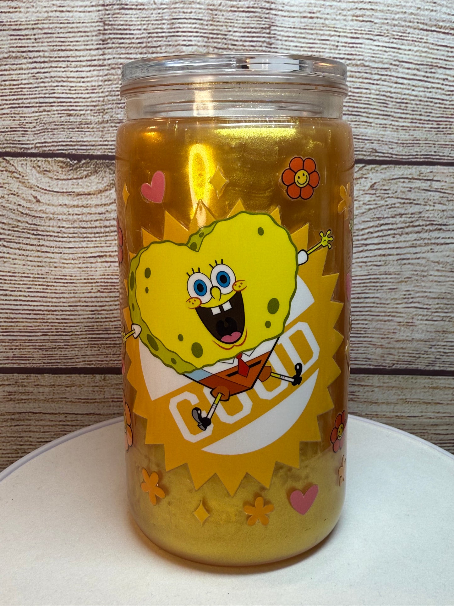SpongeBob Gold Snow Globe Tumbler