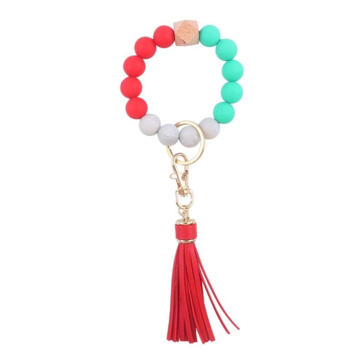 Beaded Wristlet Keychain