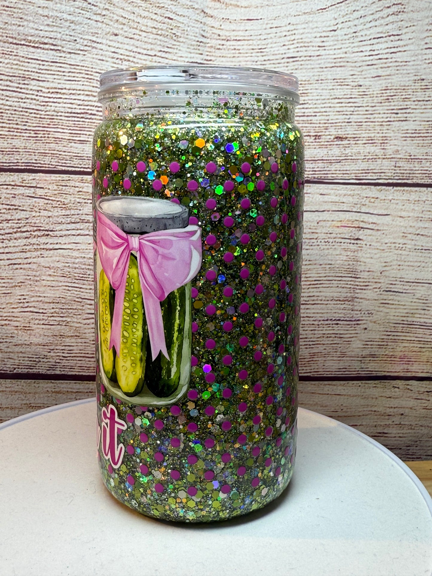 Dill With It Snow Globe Tumbler