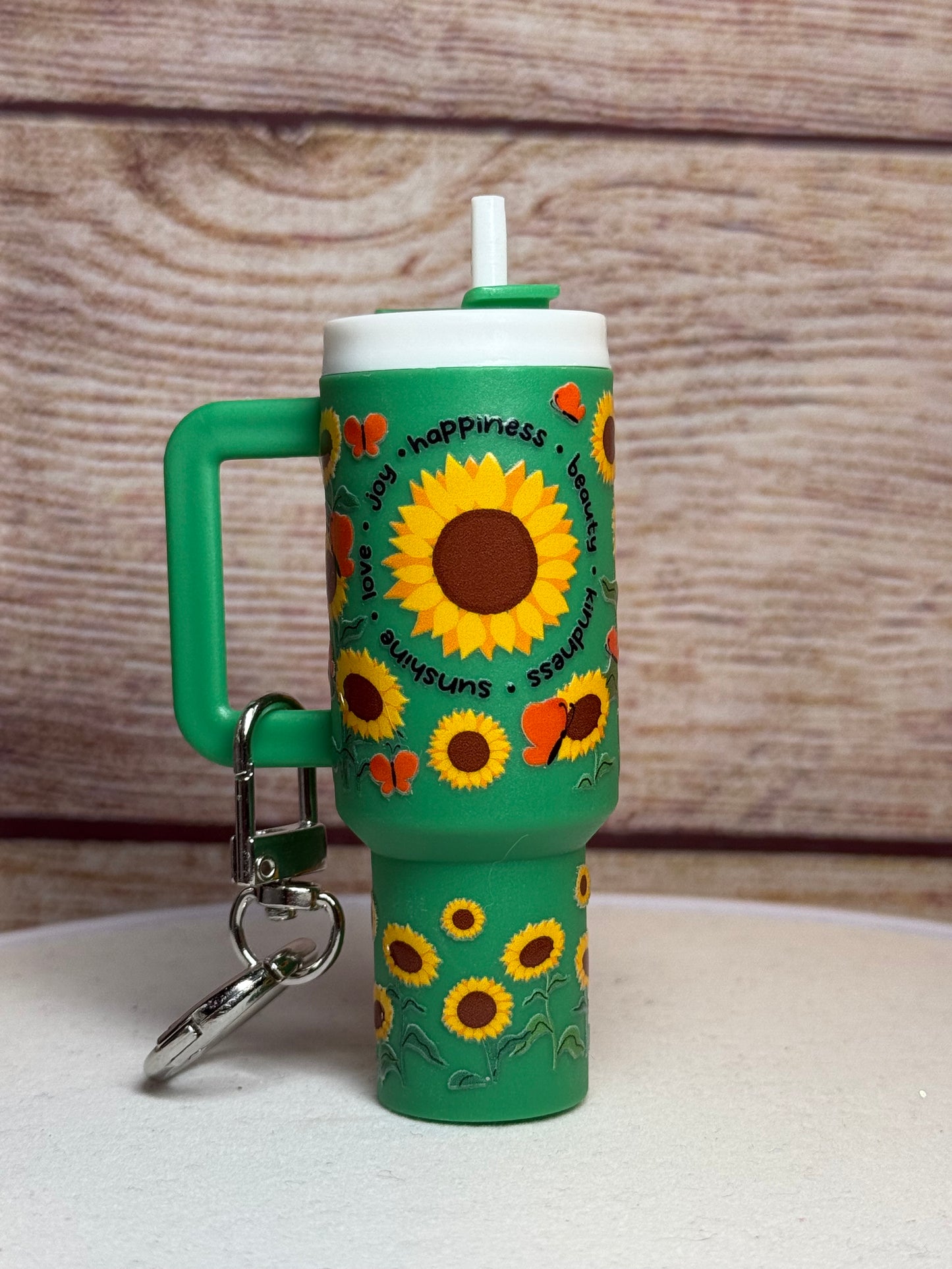 Sunflower Mini Tumbler Keychain