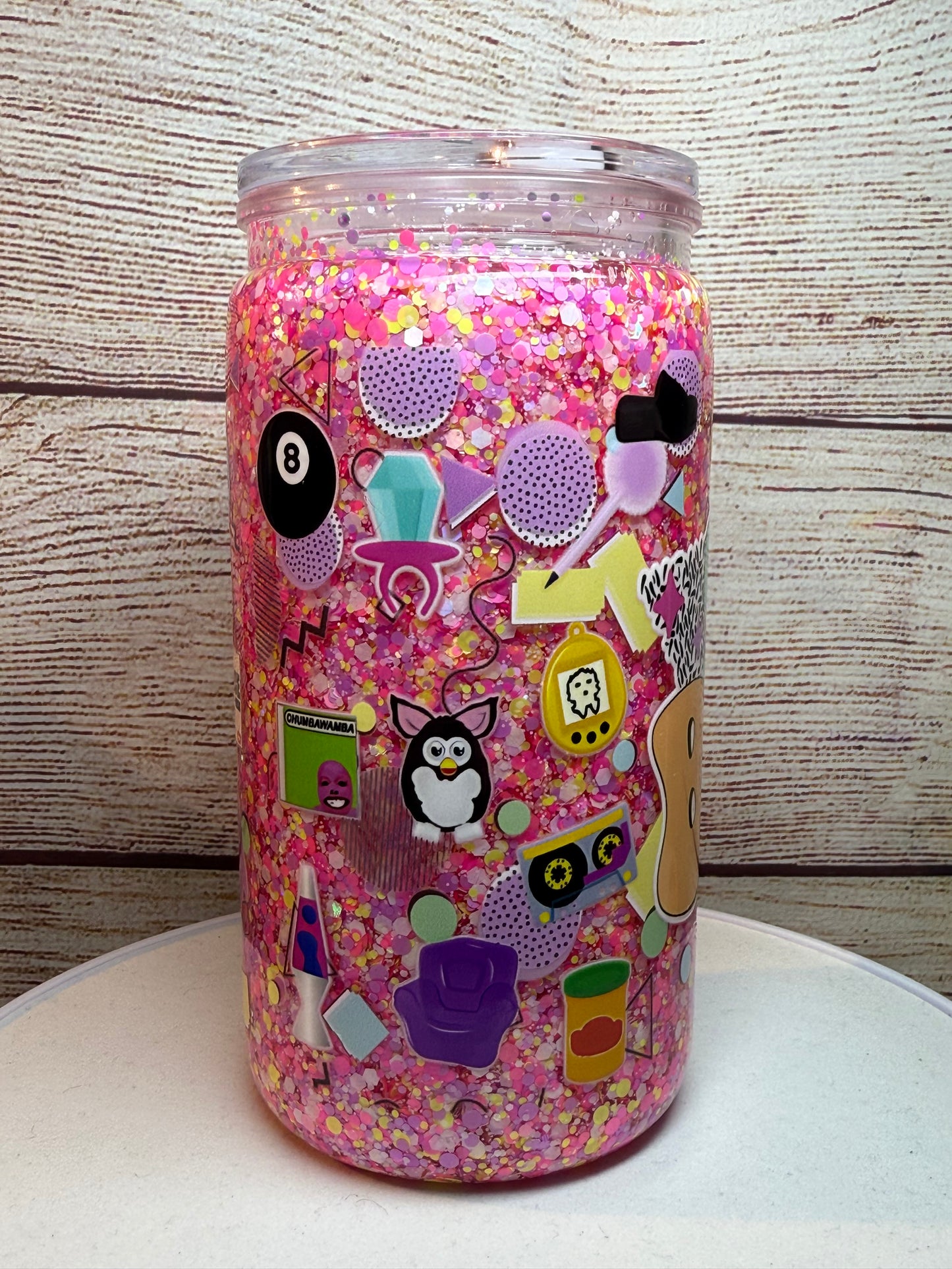 90s Baby Snow Globe Tumbler