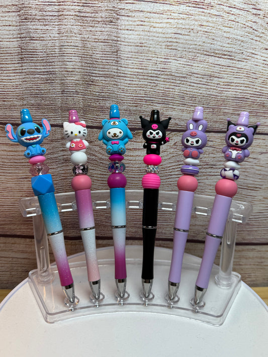 3D Character Beaded Pens