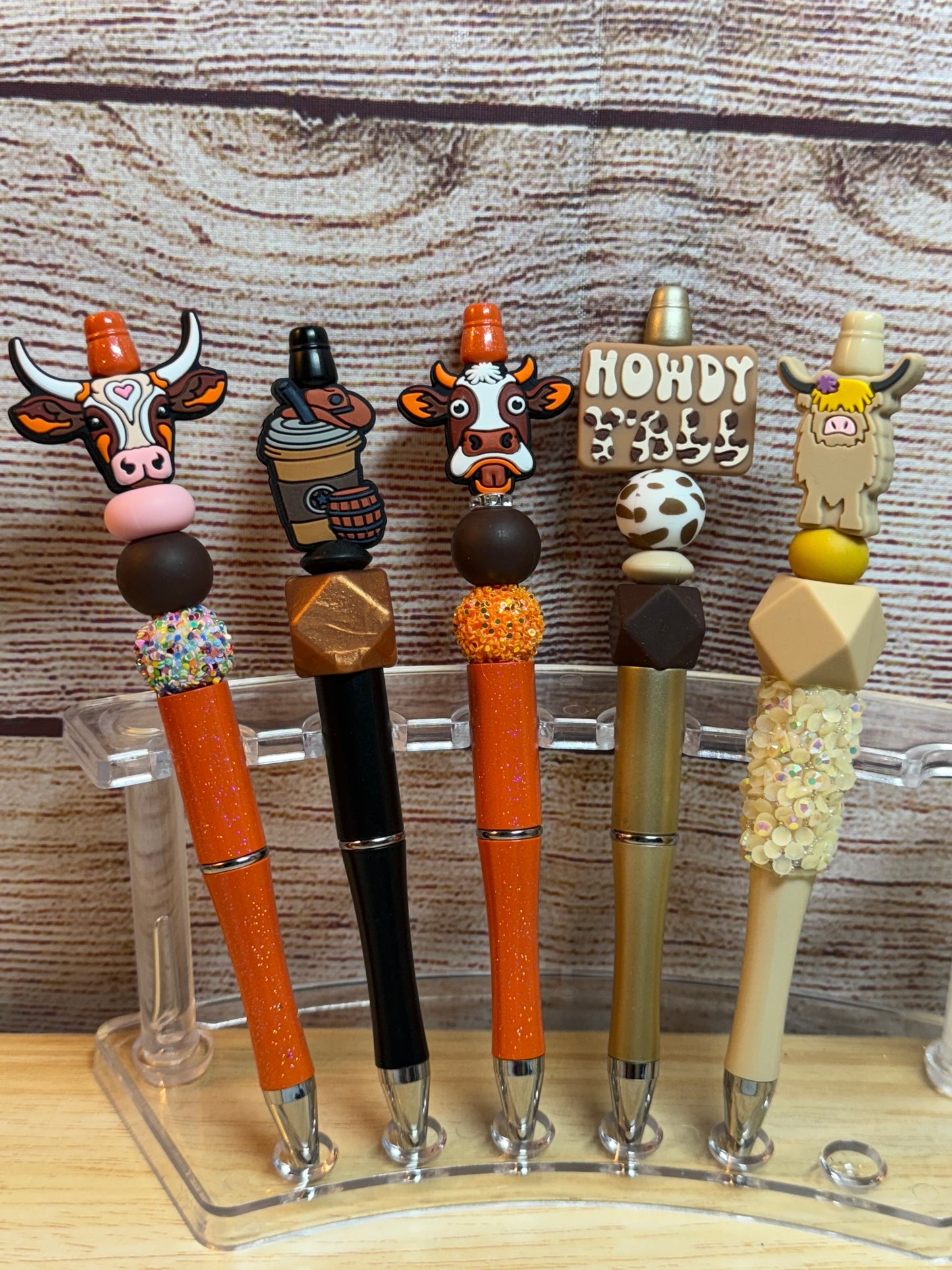 Western & Cow Beaded Pens