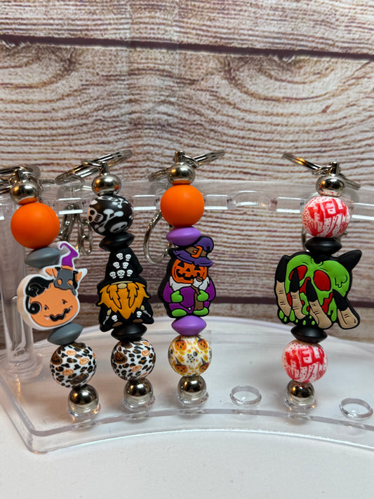 Halloween beaded keychains