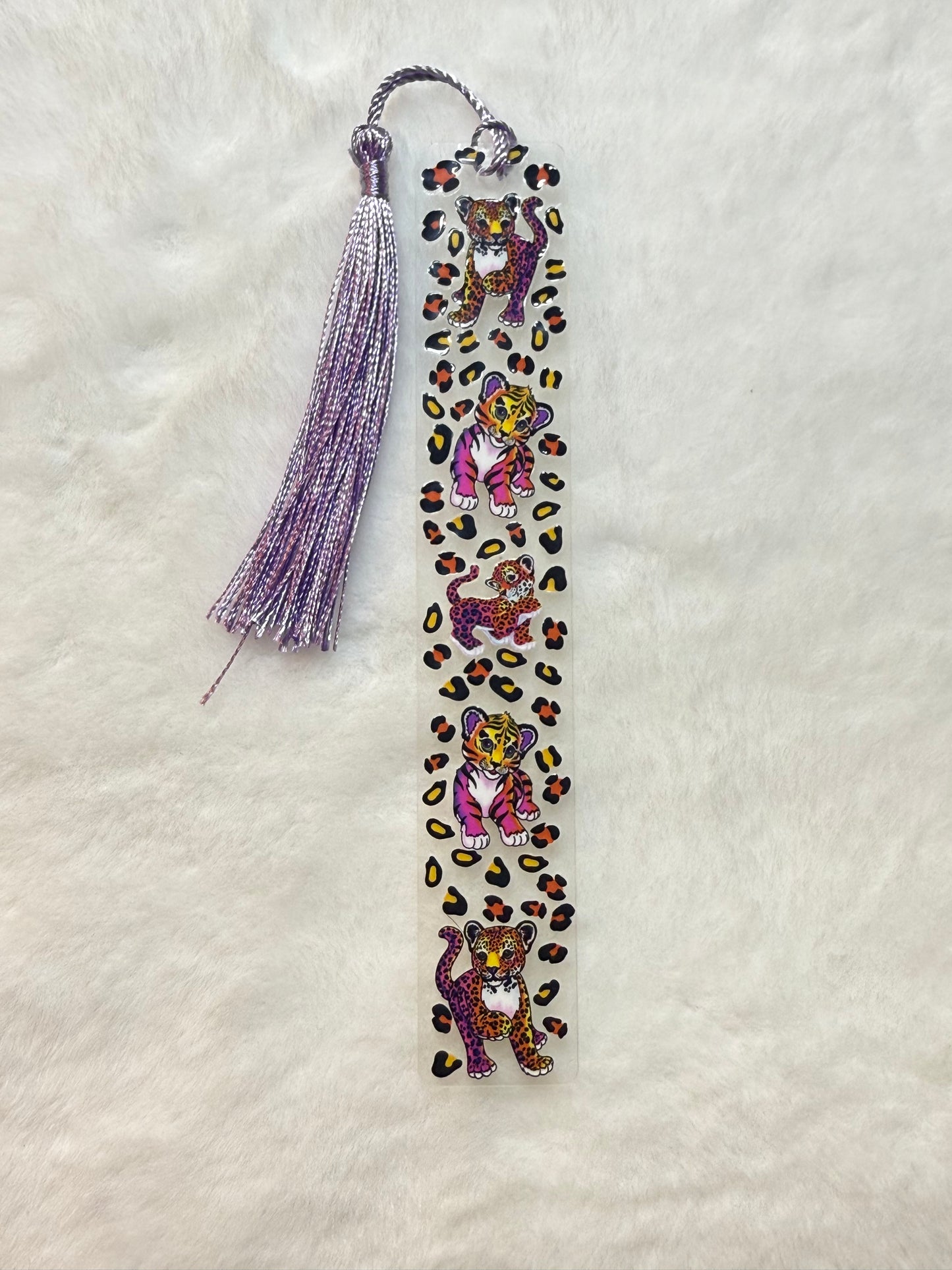 Colorful Leopard and Tiger Bookmark