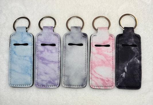 Marble chapstick holders