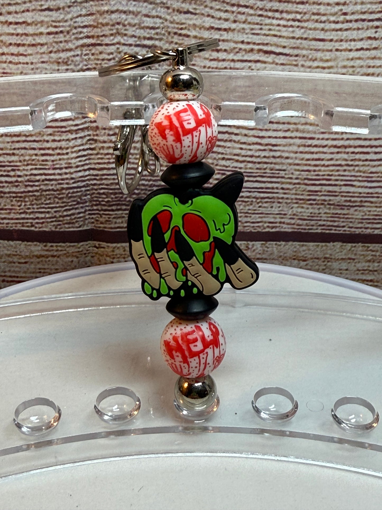 Halloween beaded keychains