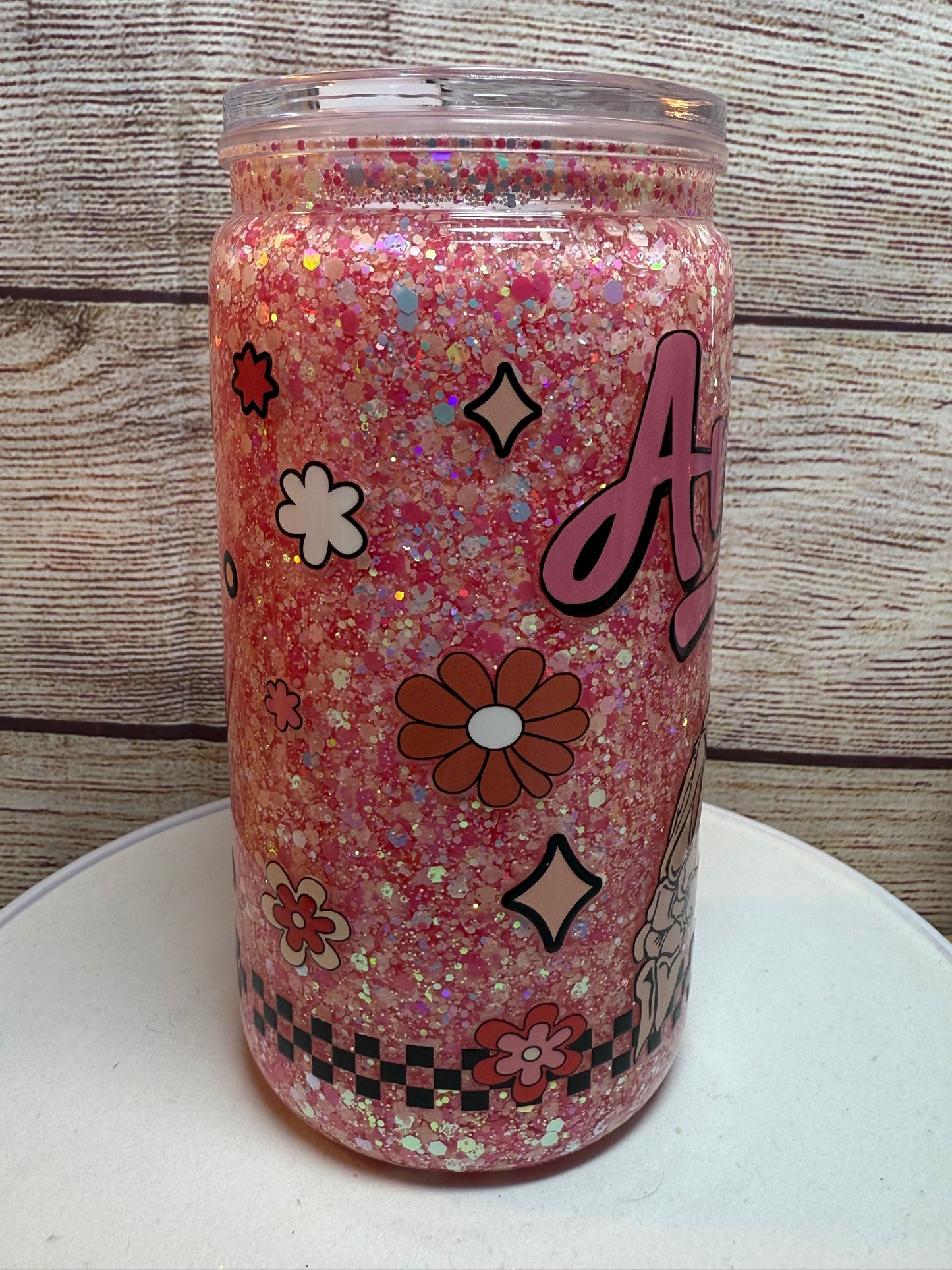 Anxiety snow globe tumbler