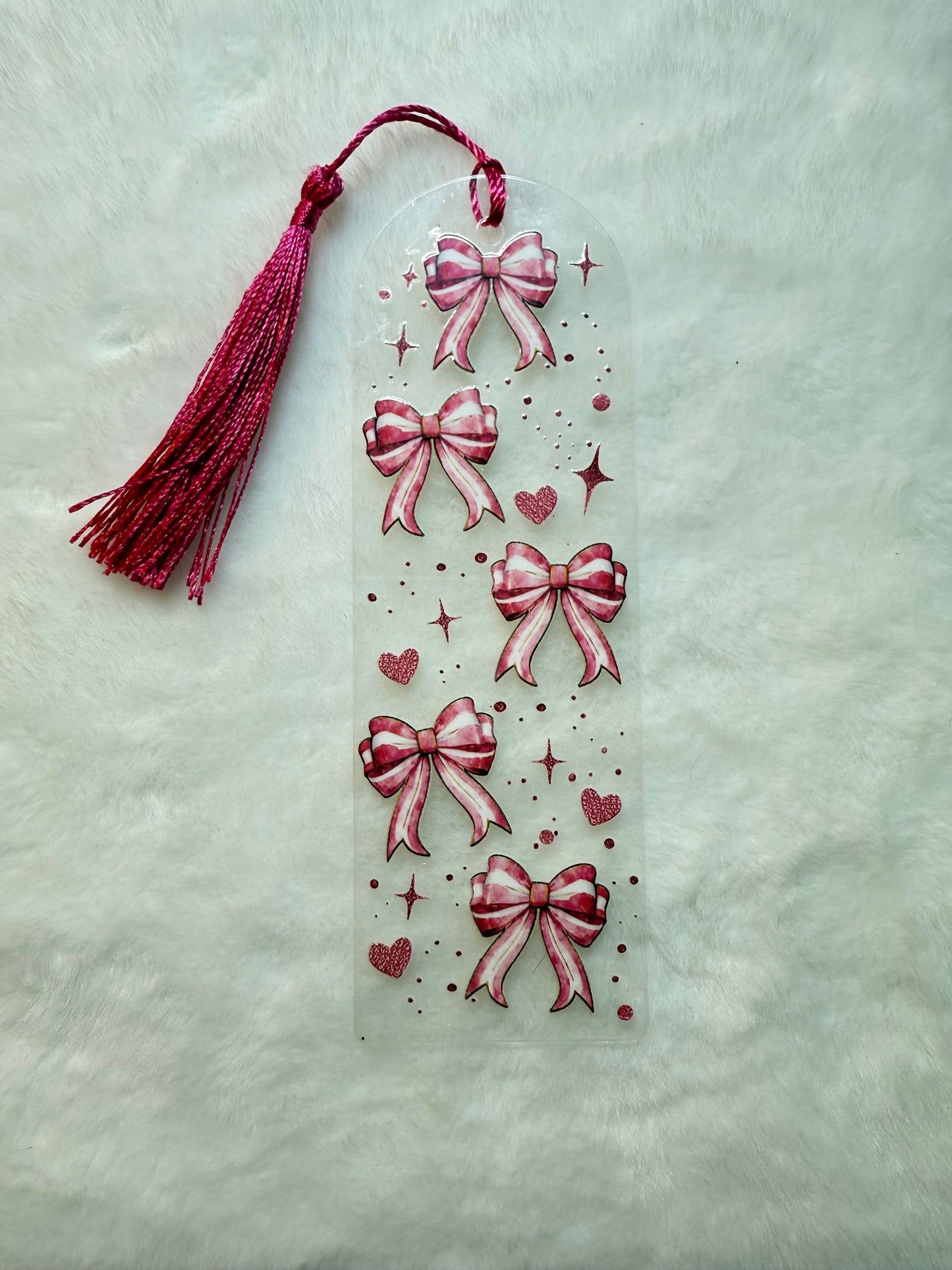 Pink Bow Bookmark