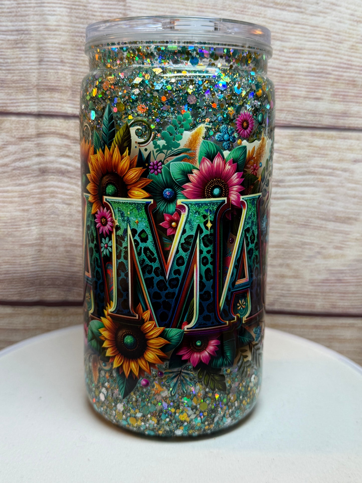 MAMA Snow globe tumbler