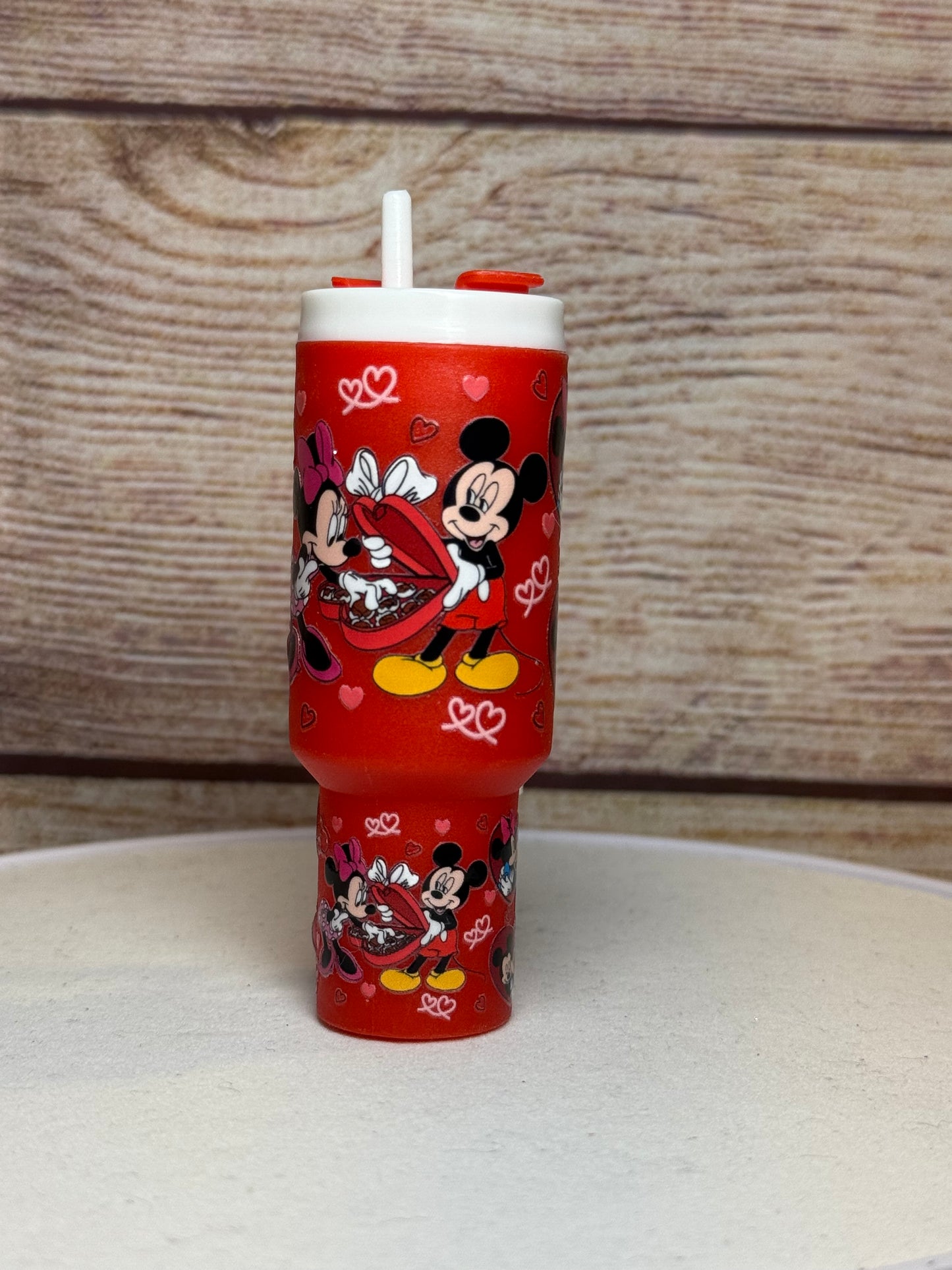 Minnie and Mickey Mini Tumbler Keychain