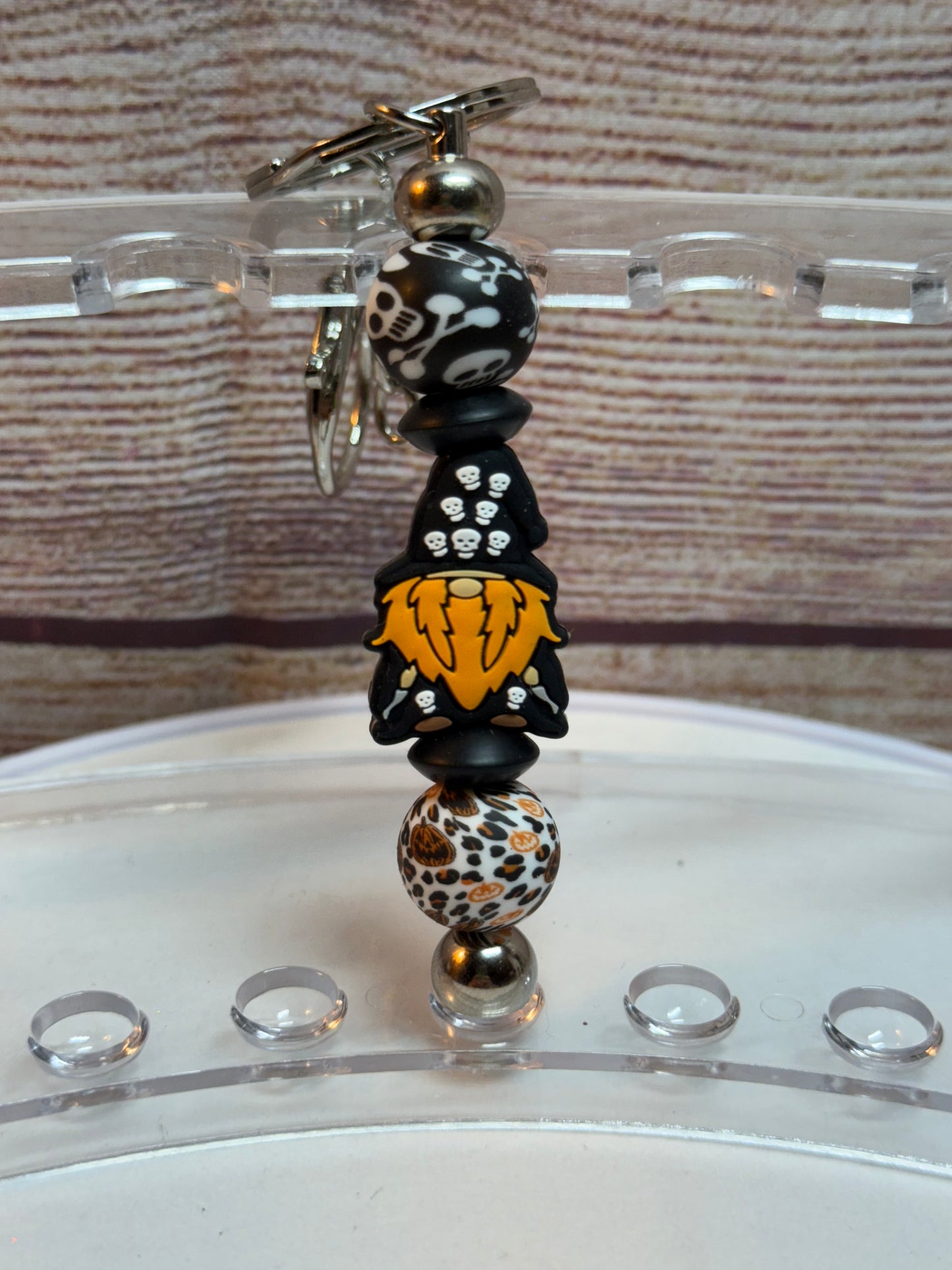 Halloween beaded keychains