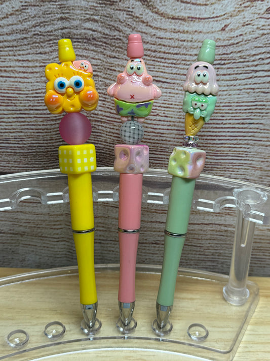 SpongeBob Character Pens - Set of 3