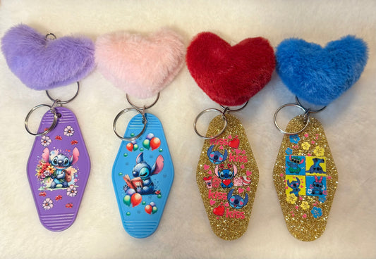 Stitch Hotel Keychains