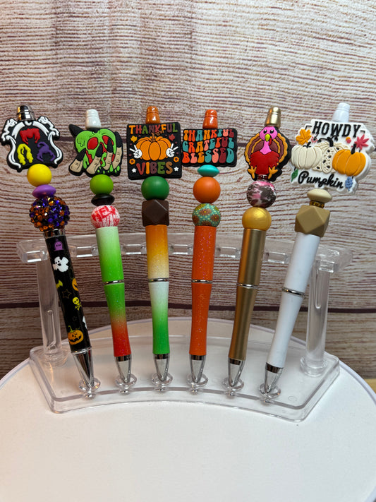 Fall/Halloween Beaded Pens