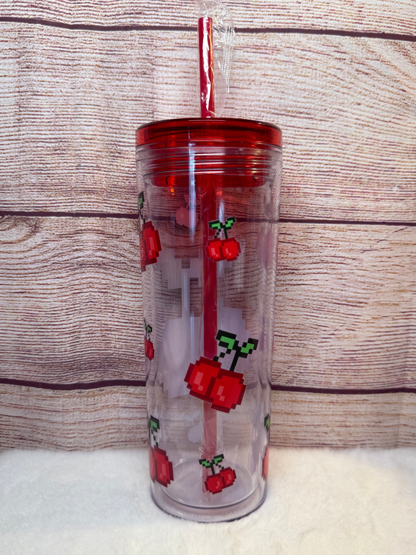 Cherry 16oz Skinny Tumbler