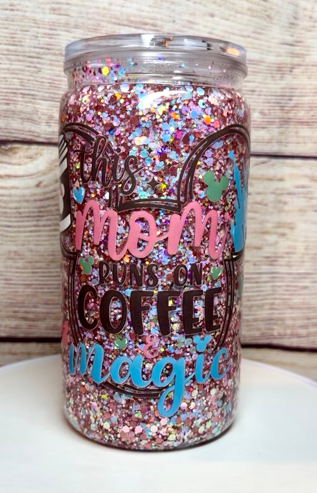 This Mom Runs off Coffee and Magic 16oz Tumbler