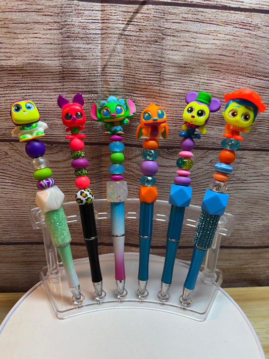 Neon Doorables Beaded Pens