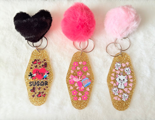 Disney Character Hotel Keychains
