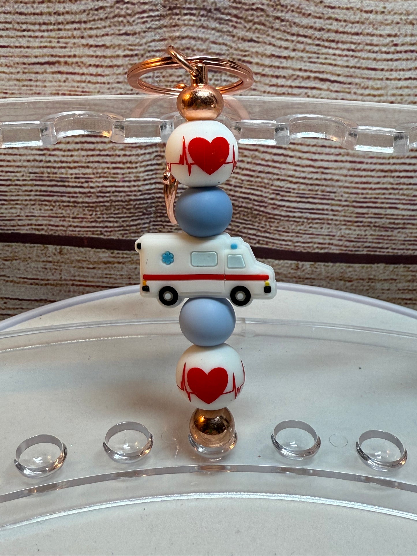 Occupation Beaded Keychains
