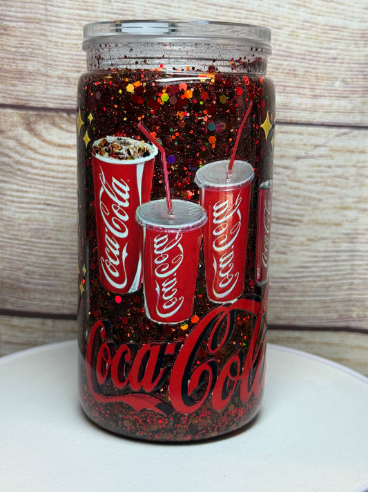 Coca-Cola 16oz snow globe tumbler