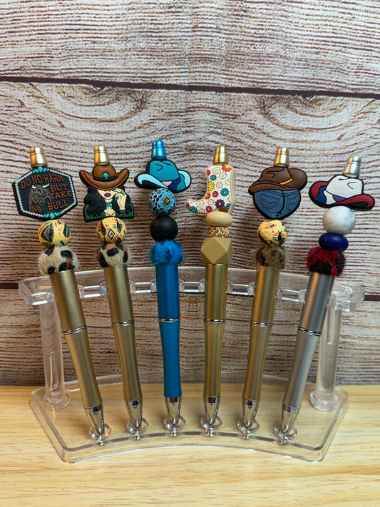 Western & Cow Beaded Pens