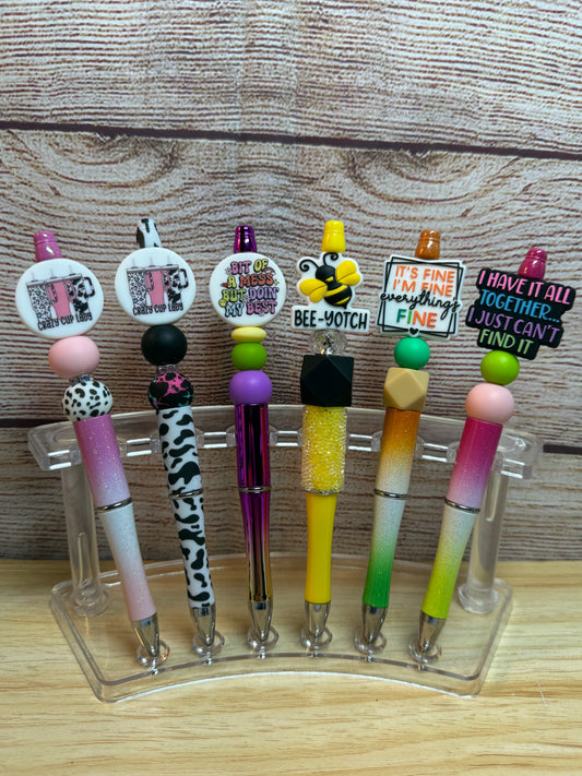 Quote Beaded Pens