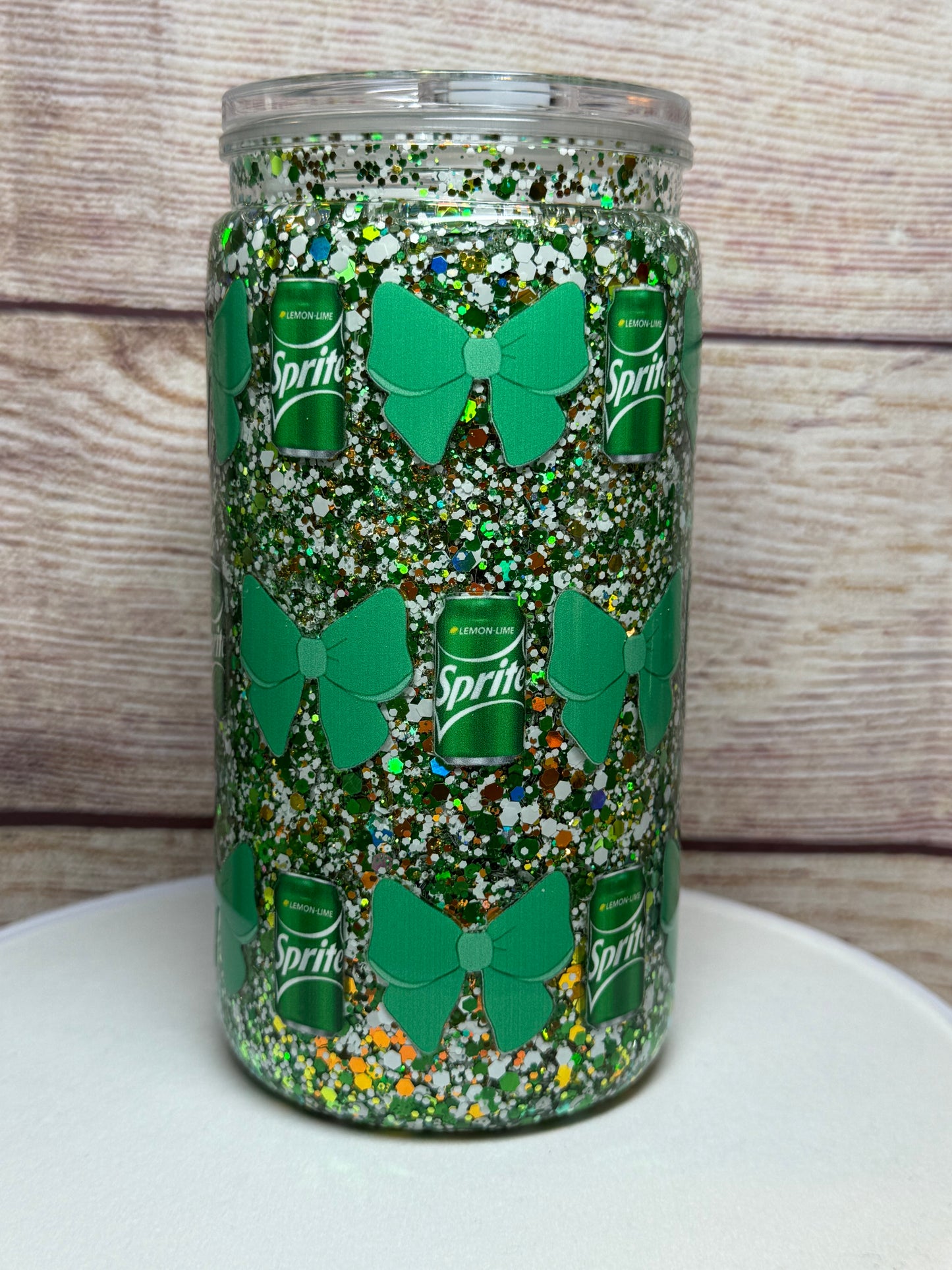 Sprite 16oz Snow Globe Tumbler