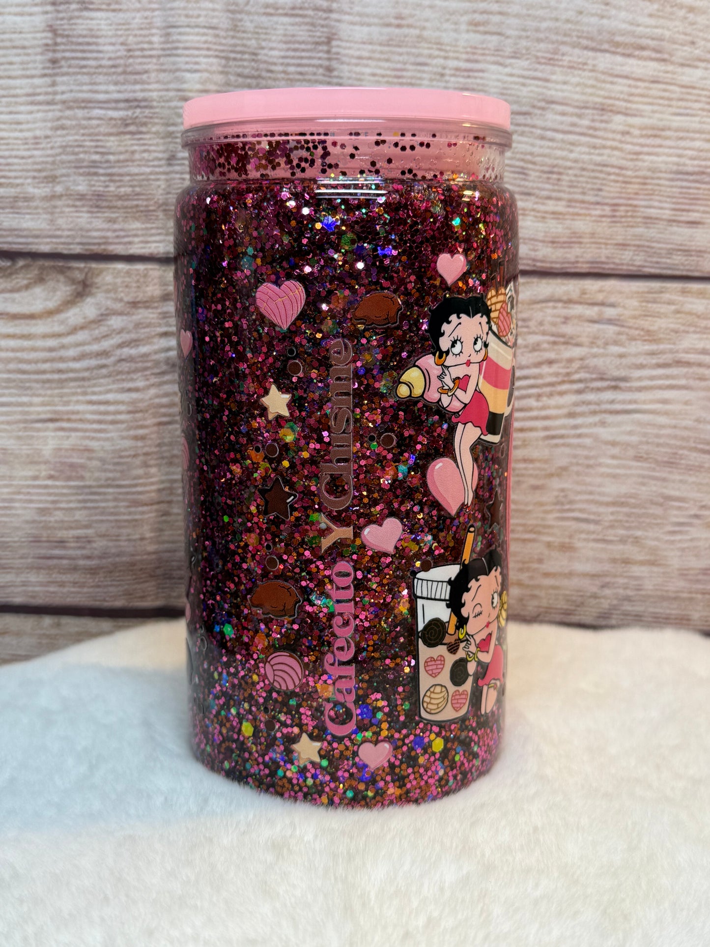 Betty Boop Coffee Snow Globe Tumbler