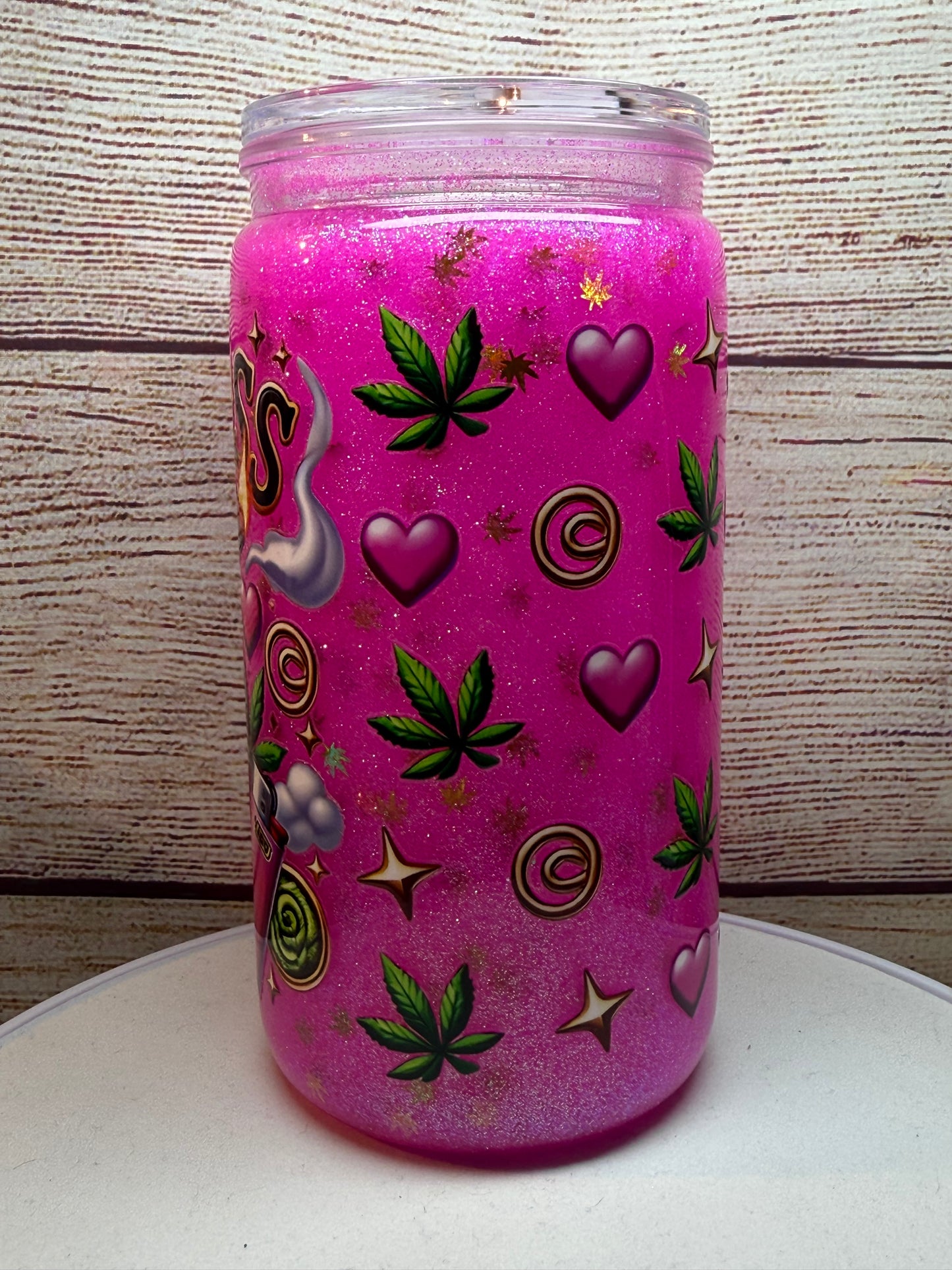 Puff Pass Slay Snow Globe Tumbler