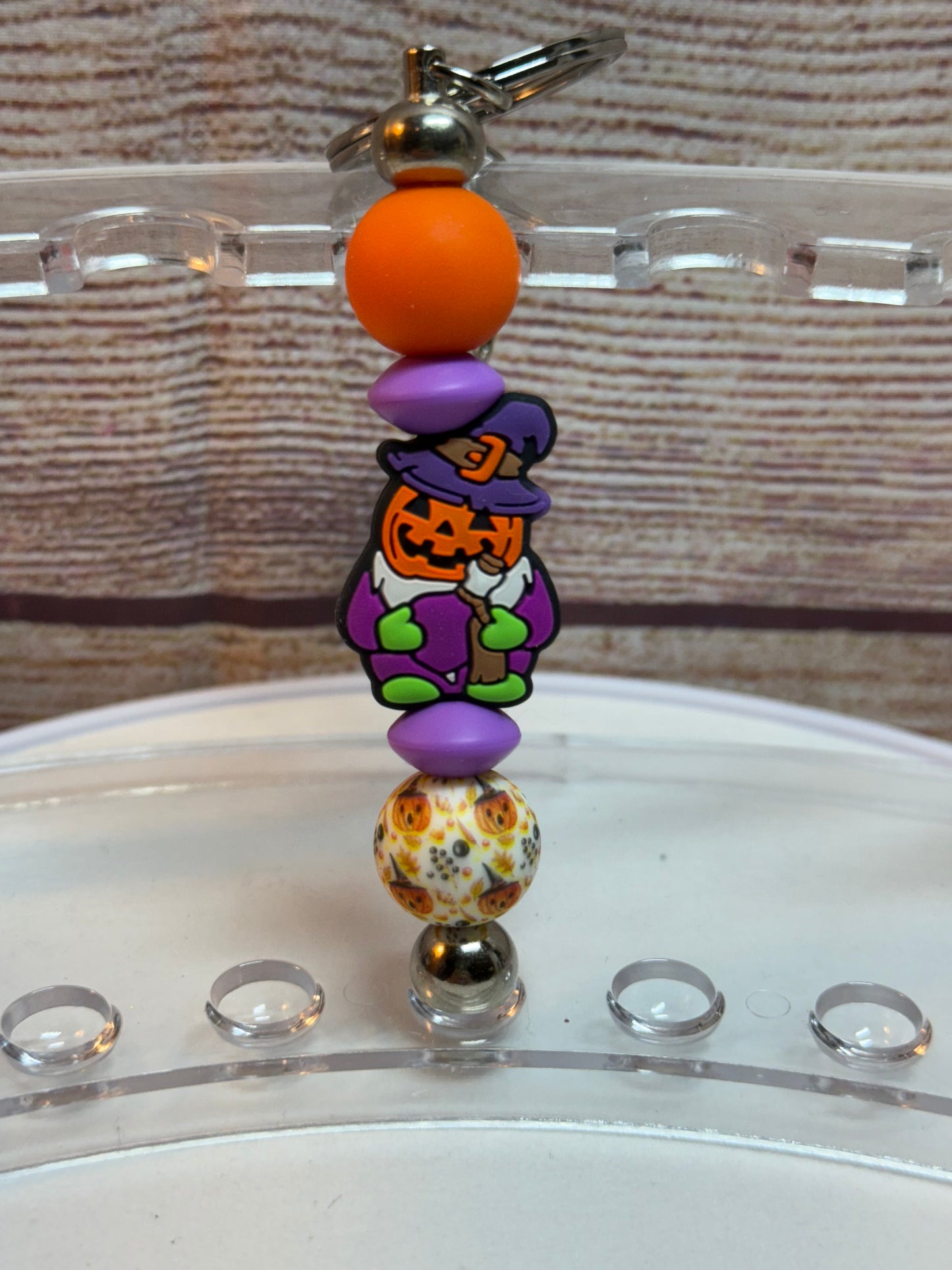 Halloween beaded keychains