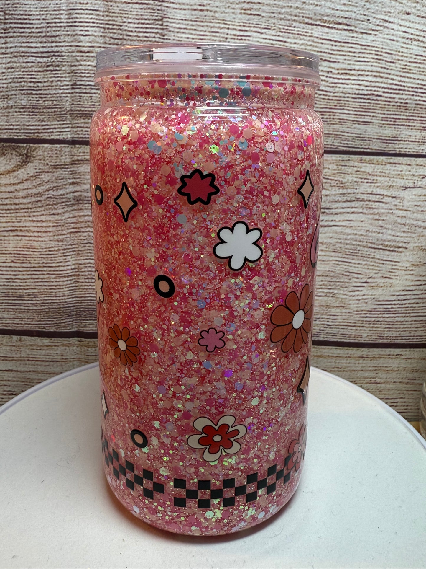 Anxiety snow globe tumbler