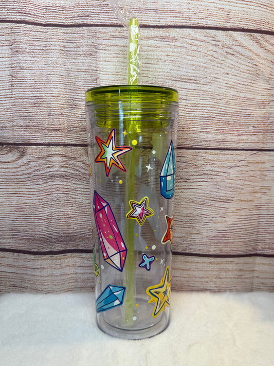 Crystals 16oz Skinny Tumbler