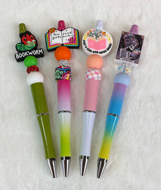 Book Themed Beaded Pens