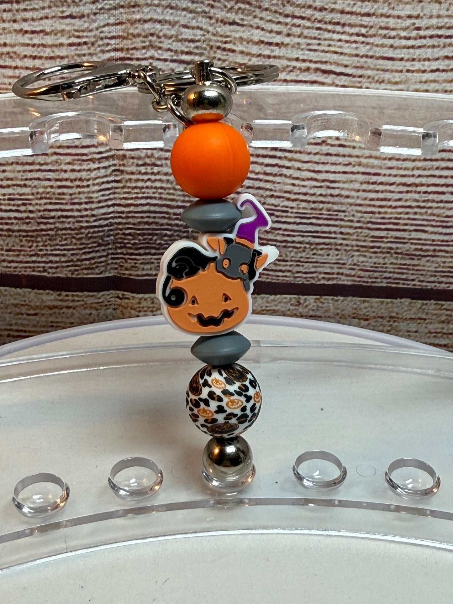 Halloween beaded keychains