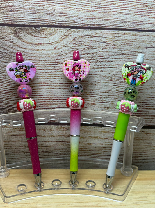 Strawberry Shortcake Pens - Set of 3