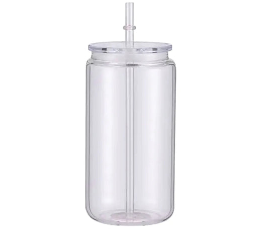 16 oz. Acrylic Snow Globe Tumbler