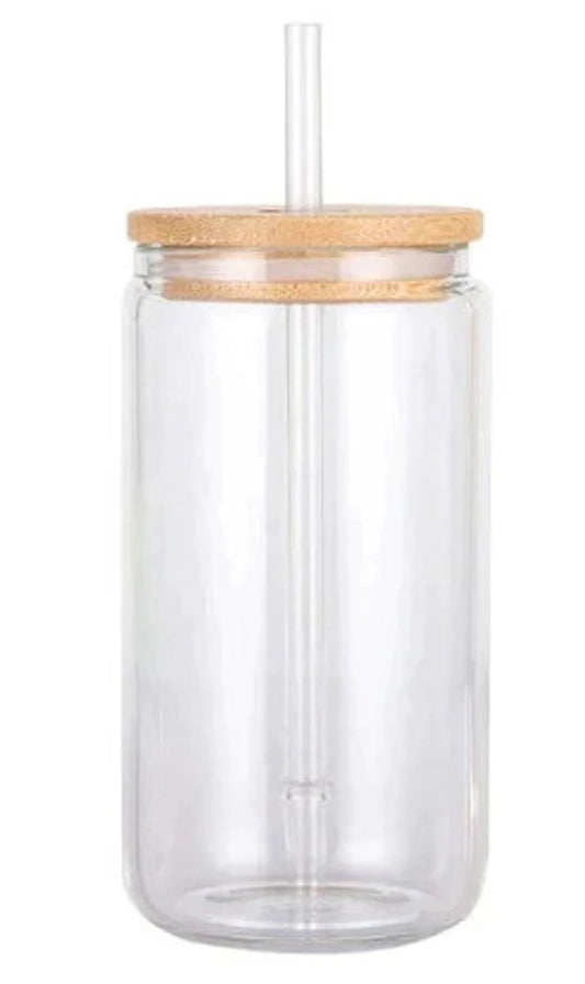 16 oz. Glass Non Glitter Cup